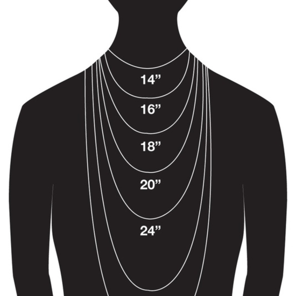 Triangle Stone Pendant Chain Necklace - Picture 5 of 5